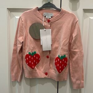 Stella McCartney Kids NWT Size 4 Strawberry Cardigan